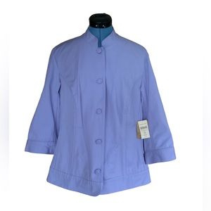 NWT Coldwater Creek Lavender Cotton Jacket Size 18W
